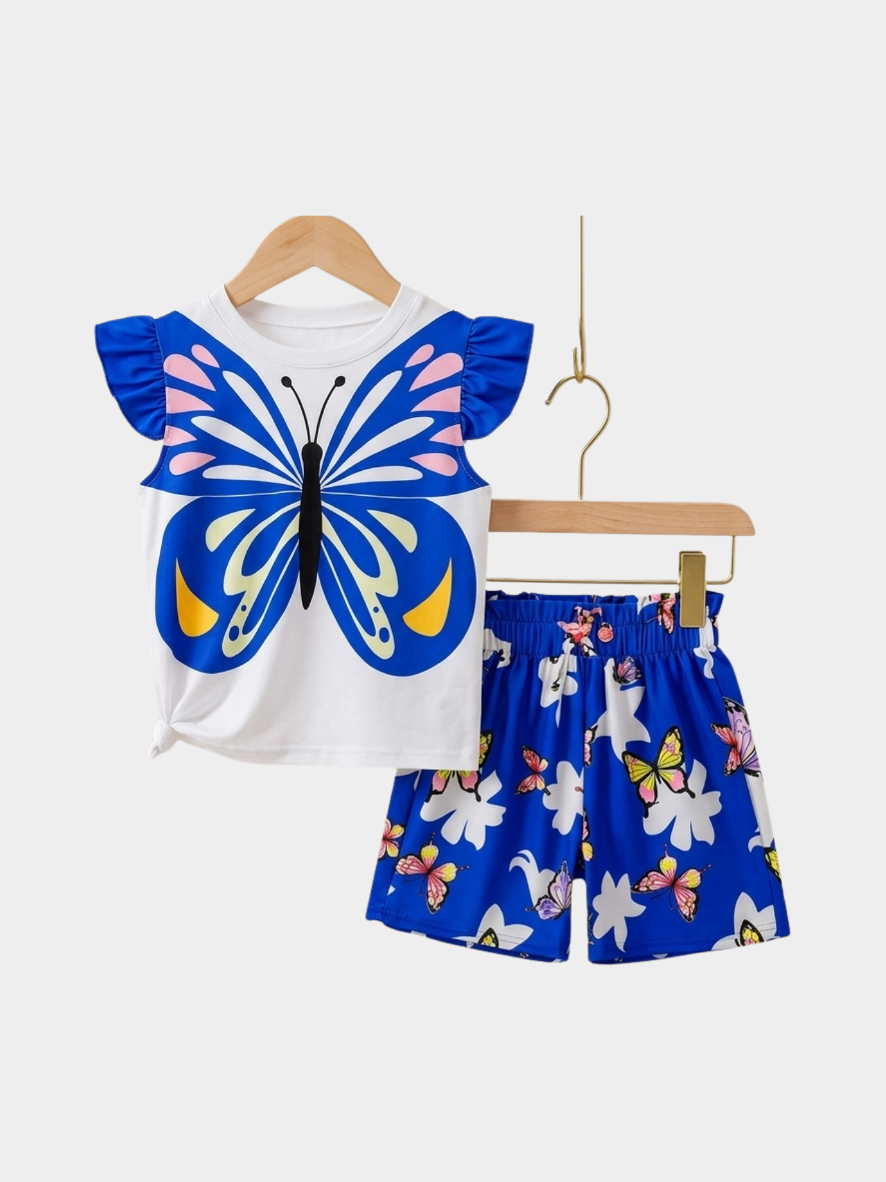 Butterfly Girls T-shirt And Shorts Set