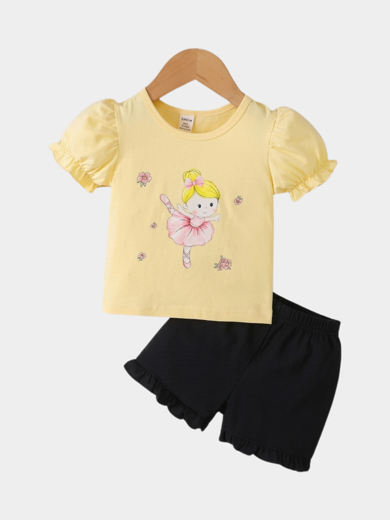 Ballerina T-shirt And Shorts Set