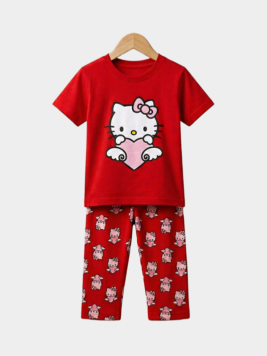Hello Kitty T-shirt And Long Pant Set