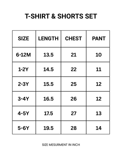 Teddy Red T-shirt And Shorts Set