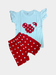 Dot T-shirt And Shorts Set